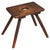 Mid-Century Wide Legged Stool or Side Table in Wood, 1950s For Sale - Image 9 of 9