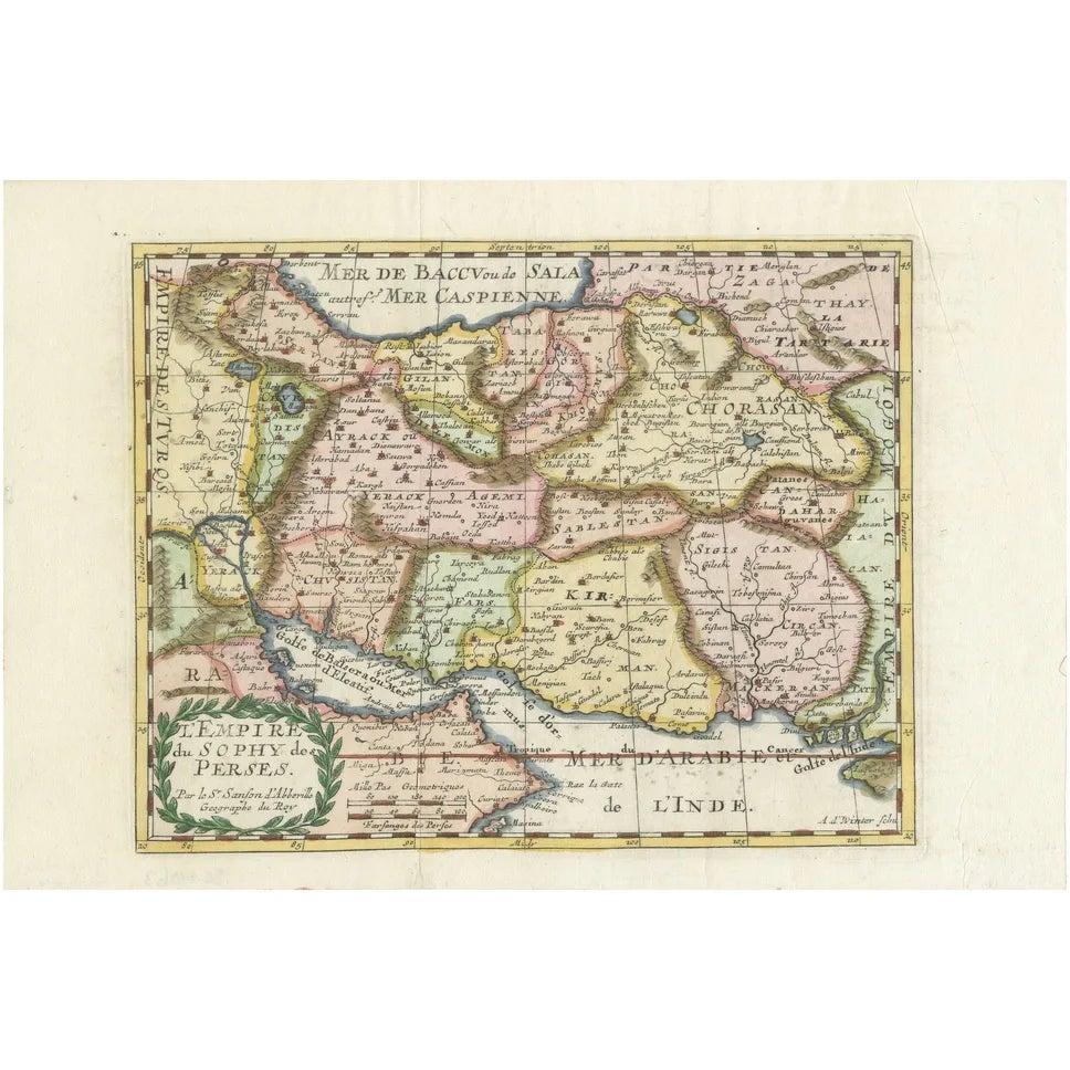 Map of the Empire by Nicolas Sanson, 1683 | Chairish