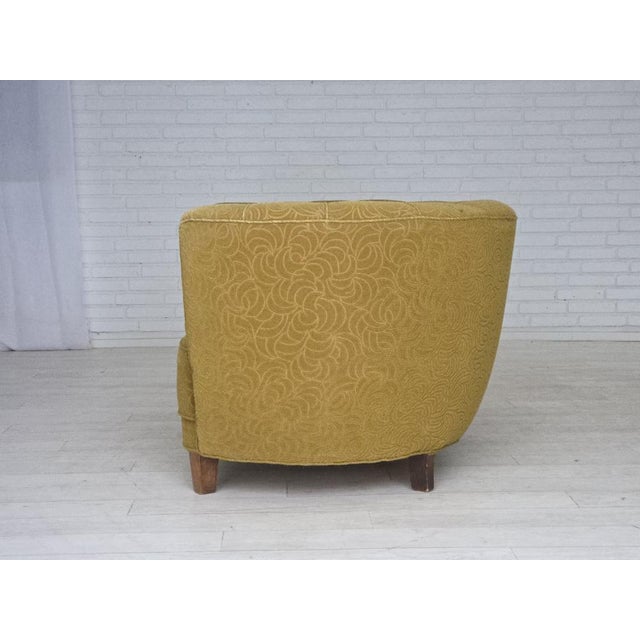 Danish 2-Seater Banana Sofa in Velour and Beech, 1960s For Sale - Image 14 of 18