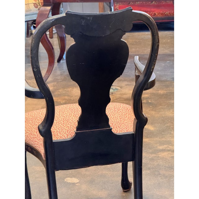 Pair of 1920s Chinoiserie Armchairs With Painted Decoration For Sale - Image 15 of 16