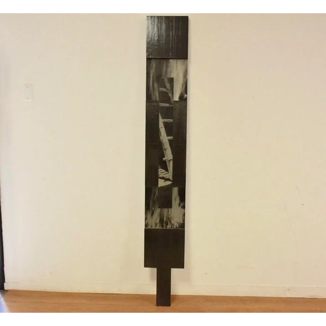 1990s Mixed Media Grey Modern Art For Sale - Image 11 of 11