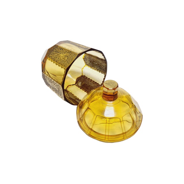 Art Deco Oroplastic Candyer from Moser, Czechoslovakia, 1930s For Sale - Image 9 of 18