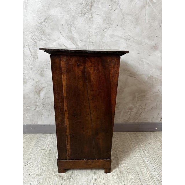 Empire Walnut Bedside Table For Sale - Image 6 of 11