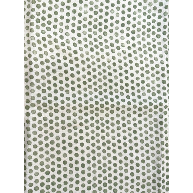Lisa Fine "Tika" Sage Fabric 3 Yards For Sale - Image 4 of 5