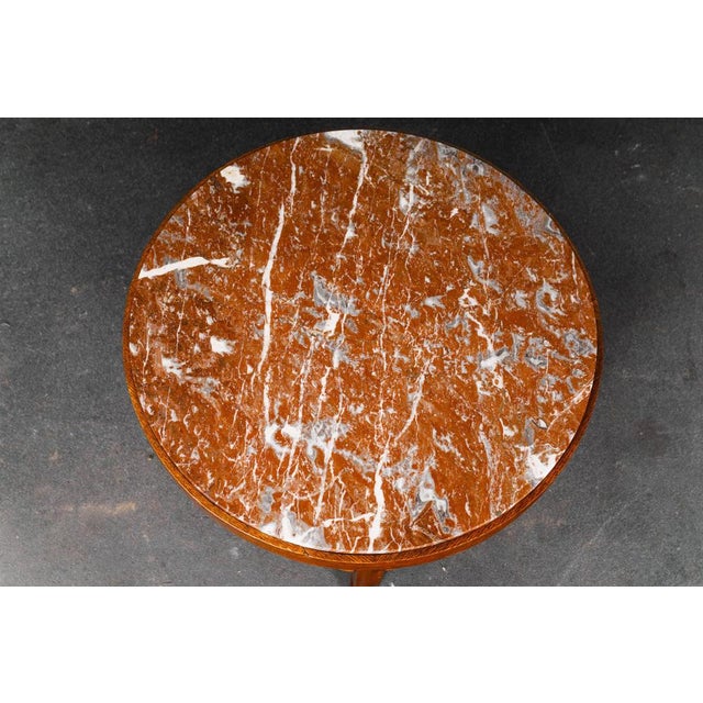 Art Nouveau Side Table in Oak For Sale - Image 17 of 18