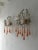 Maison Baguès Maison Bagues Style Beaded Murano Pink Opaline Drops Sconces Rare C 1920 For Sale - Image 4 of 12