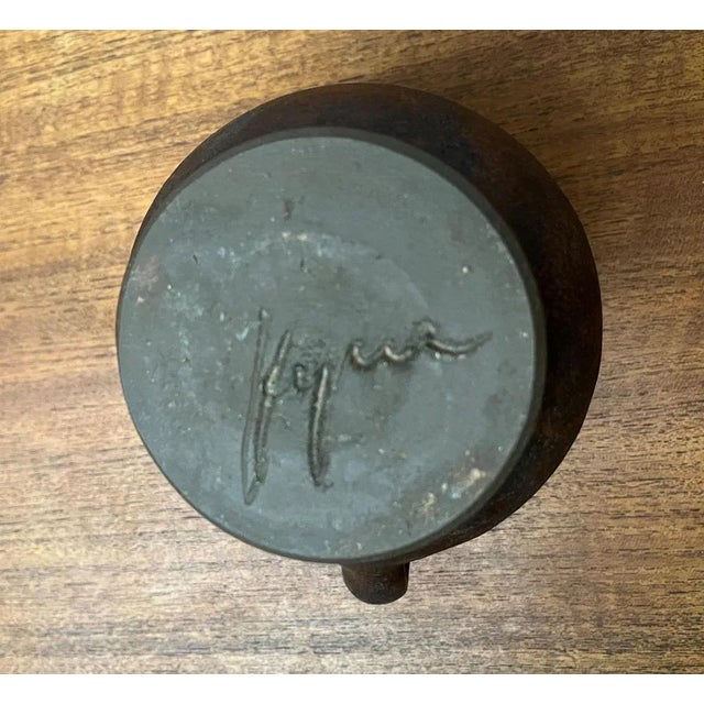 Mid-Century Minimalist Jug Vase from Hartwig Heyne Hoy Pottery, Germany, 1960s For Sale - Image 11 of 13