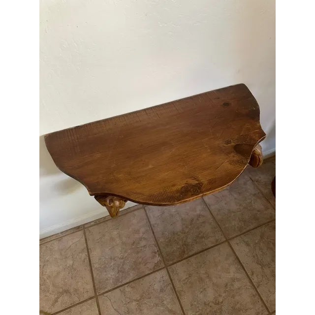 1970s 1970s Hand Carved Mexican Angel Shelf For Sale - Image 5 of 5