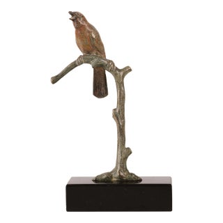 De Roche Art Deco Bronze Bird Sculpture | Mid Century French Modern | 1930s For Sale