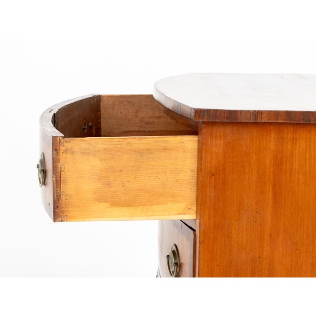 Brown George III Style Fruitwood Chest of Drawers For Sale - Image 8 of 9