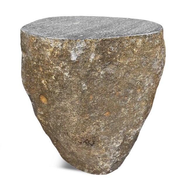 Outdoor Boulder Side Table Stool For Sale - Image 4 of 5