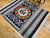 Vintage Mexican Serape Kilim Rug, Flat-Woven Medallion Pattern, Gray & Black, 5x7 For Sale - Image 14 of 14