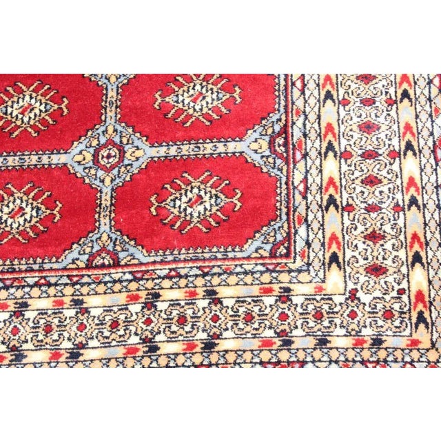 Vintage Bokhara Wool Rug Made In Greece For Sale - Image 9 of 13