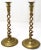 Antique 13 Inch Brass Jacobean Open Rope Twist Candlesticks a Pair For Sale - Image 4 of 13