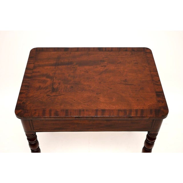 Brown Antique Georgian Side Table, 1820 For Sale - Image 8 of 11