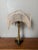 Mid 20th Century Mid 20th Century Victorian Footed Marble and Brass Table Lamp With Fabric Fringe/Tassel Lamp Shade For Sale - Image 5 of 11