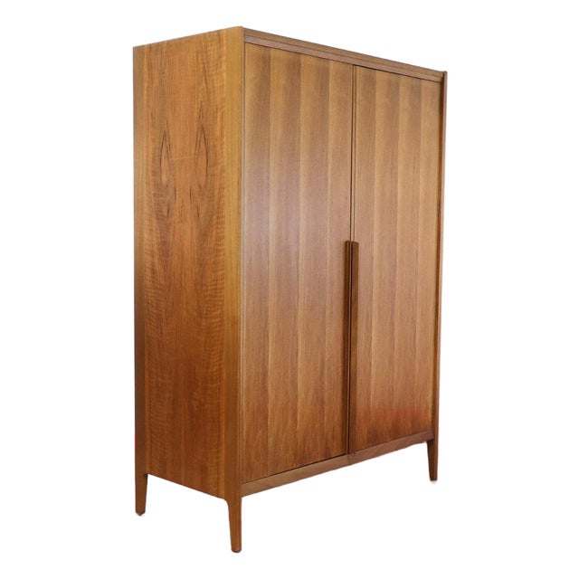 1960s Mid Century Modern VintageArmoire Wardrobe by Younger For Sale