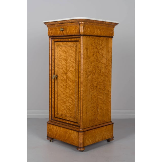 19th Century French Charles X Period Side Table or Nightstand For Sale - Image 4 of 11