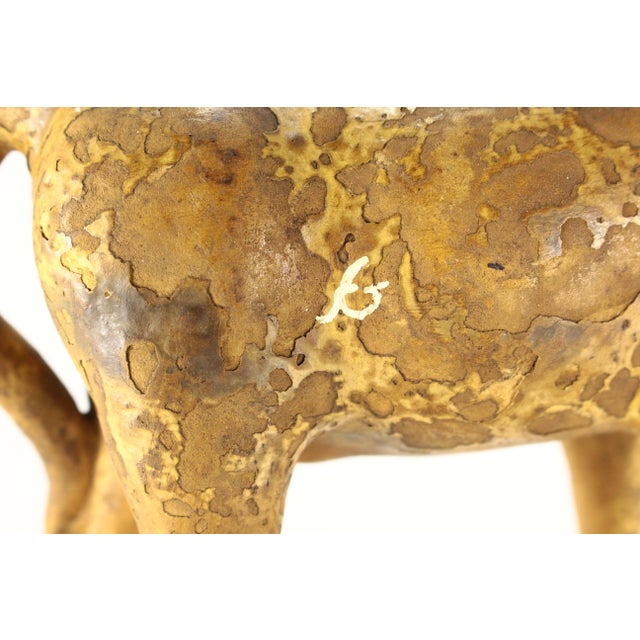 Early 20th C. Earthenware Pottery Bull Figurine Coin Bank, Mexico For Sale - Image 14 of 18