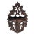 Antique Black Forest Carved Wood Wall Shelf Decorative For Sale