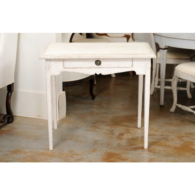 Mid-Century Modern Swedish Freestanding Painted Writing Table Created for Queen Alexandrine For Sale - Image 3 of 12