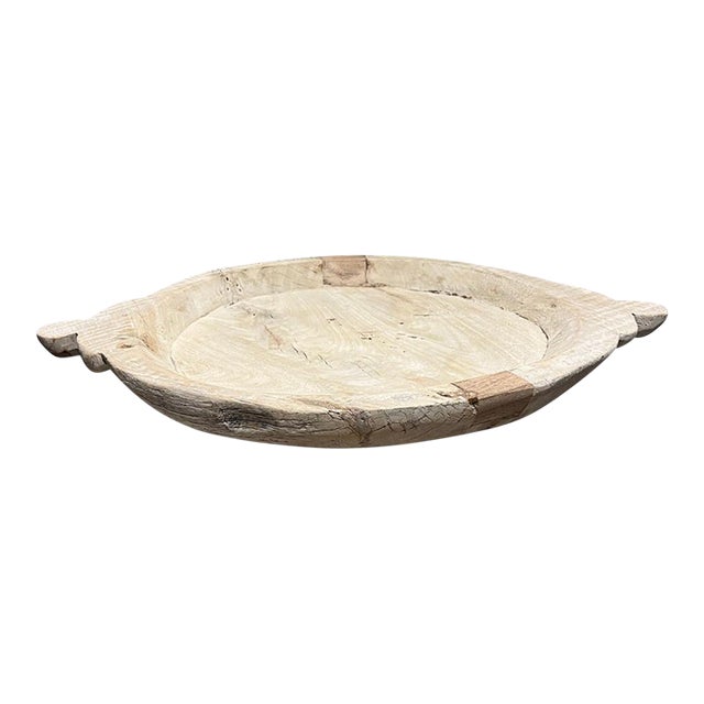 Vintage Wooden Parat Bowl For Sale