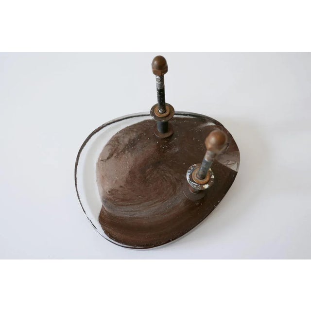 Mid-Century Italian Modern Marbled Glass Push & Pull Door Handle, 1960s For Sale - Image 13 of 18