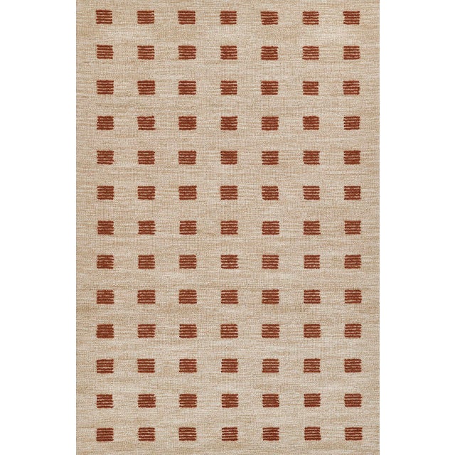 Momeni Archer Geometric Rust Hand Tufted Area Rug 2' X 3' For Sale