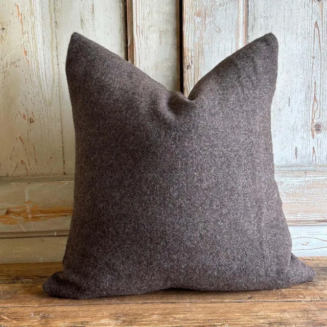 Color: Coco Size: 22x22 Finish: Pure Brass Zipper, Insert included. Fall in love with our enchanting throw made of alpaca...