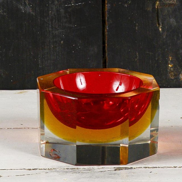 Flavio Poli Glass Ashtray in the style of Flavio Poli For Sale - Image 4 of 11