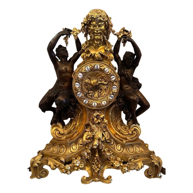 Mid 19th Century Bacchus Mantle Clock For Sale