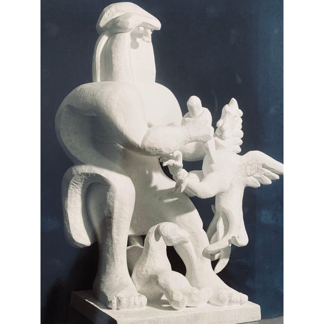 Modern Adolph Studly, Vintage Silver Gelatin Photograph Jacques Lipchitz Bronze Sculpture Photo Signed, 1948 For Sale - Image 3 of 6