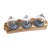 Mid-Century Modern 1990s Charcuterie Board With 3 Glass Domes on Wood Base For Sale - Image 3 of 5