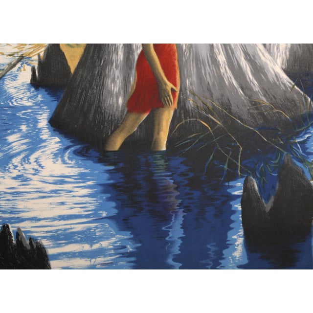 Figurative Woman in the Water, Sandu Liberman For Sale - Image 3 of 5