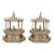 Monumental Pair of Vintage Bone Inlayed Chinese Pagoda Temples For Sale