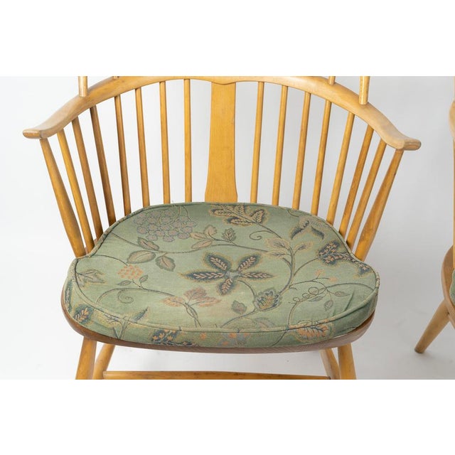 20th Century English Windsor Armchairs by Ercol, Set of 2 For Sale - Image 5 of 9