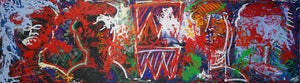 "The Down Crown Crew" Contemporary Neo-Expressionist Painting by Sax Berlin