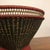 Vintage Indonesian Woven Basket With Red Painted Wood Base For Sale - Image 4 of 15