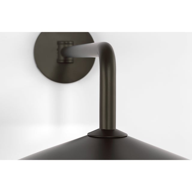 2020s Amber Lewis for Visual Comfort Signature Ponce 9" Articulating Sconce in Modern Iron with Modern Iron Shade For Sale - Image 5 of 10