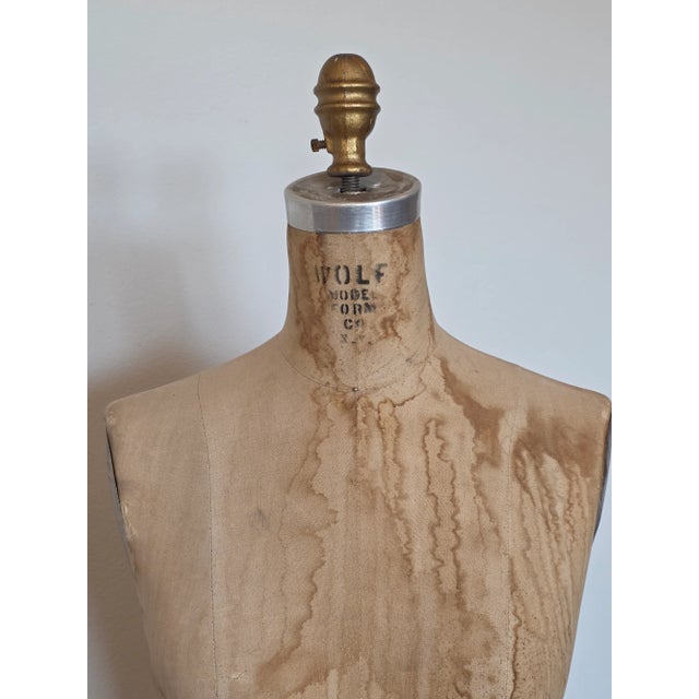 Vintage Wolf American Industrial Model 1979 Rolling Dress Form Mannequin on Casters For Sale - Image 10 of 18