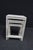 Coastal Set of 3 Distressed White Geometric Nesting Tables For Sale - Image 3 of 10
