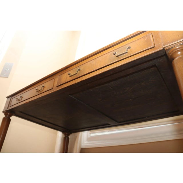 Early 20th Century Leather Top Writing Desk For Sale - Image 9 of 9
