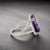Natural Amethyst Diamond Ring Size 6.5, 14k Gold 12.48 TCW Certified For Sale - Image 10 of 13