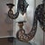 Gray Antique Neo-Gothic Wall Sconces in Cast-Iron, Set of 2 For Sale - Image 8 of 12