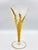 1940s Frosted Glass Wine Flutes With Gold Leaf Motif – Pair For Sale In Los Angeles - Image 6 of 12