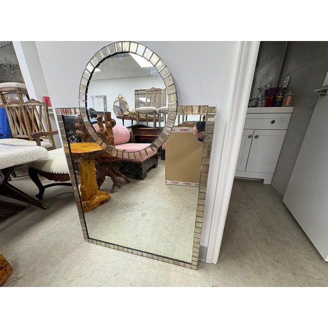 1980s Post-Modern Neoclassical Style Mirror For Sale - Image 5 of 9