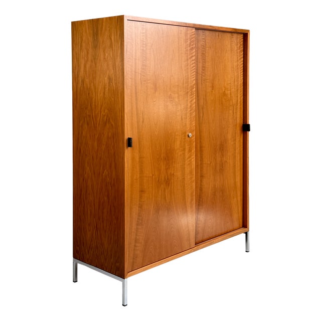 Walnut Wardrobe by Florence Knoll for Knoll International, 1960s For Sale
