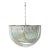 Murano Style Glass Chandelier Arc in Clear Color With Kromo Metal Frame For Sale