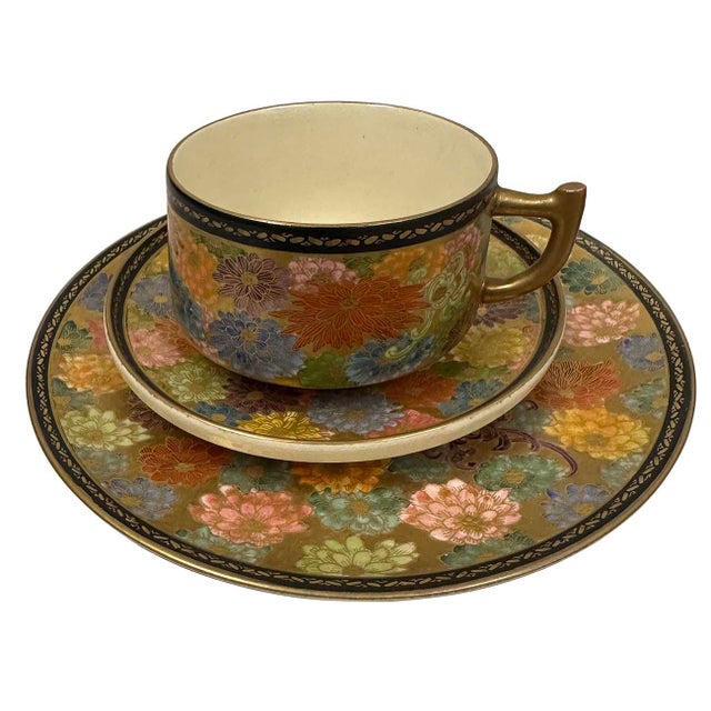 Mid-20th Century Japanese Satsuma Tea Set, 21 Pieces For Sale - Image 10 of 12
