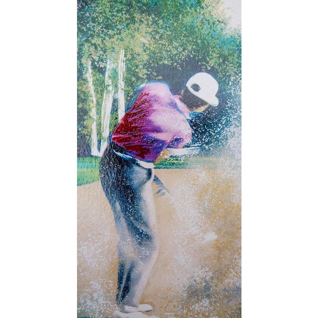 Modern Victor Spahn, Golfeur en action, Screen Print For Sale - Image 3 of 6